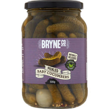 Bryne Co Pickled Baby Cucumbers 500g
