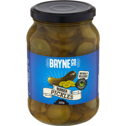 Bryne Co Burger Pickles 500g