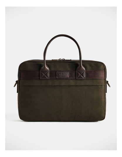 Barrenjoey Slim Briefcase Dark Khaki