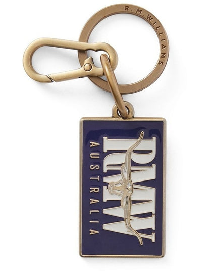 Heritage Enamel Keyring Navy