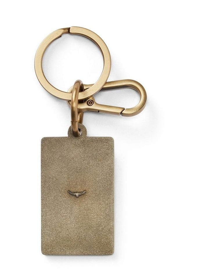 Heritage Enamel Keyring Navy