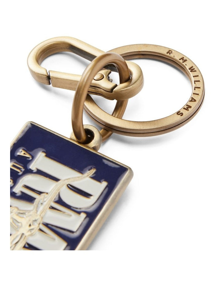 Heritage Enamel Keyring Navy