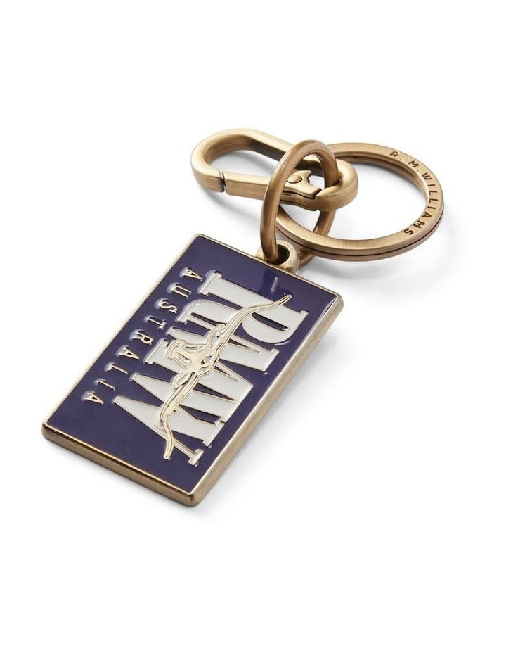 Heritage Enamel Keyring Navy
