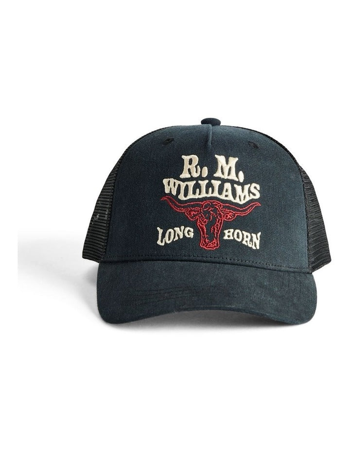 RMW Longhorn Trucker Cap Black Wash