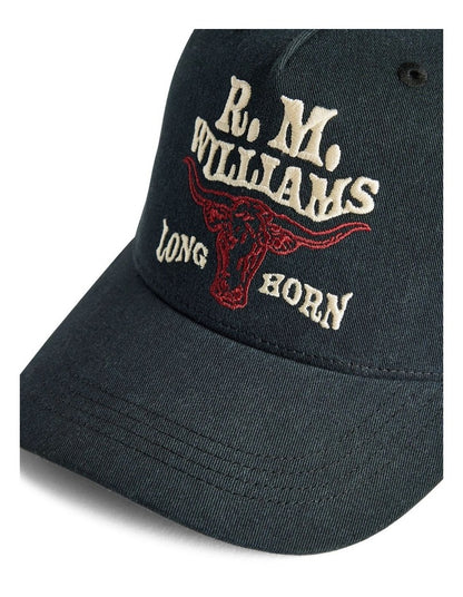 RMW Longhorn Trucker Cap Black Wash