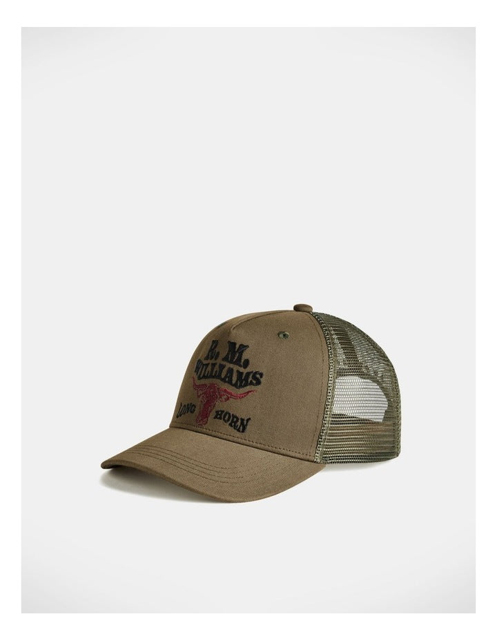 RMW Longhorn Trucker Cap Dark Olive