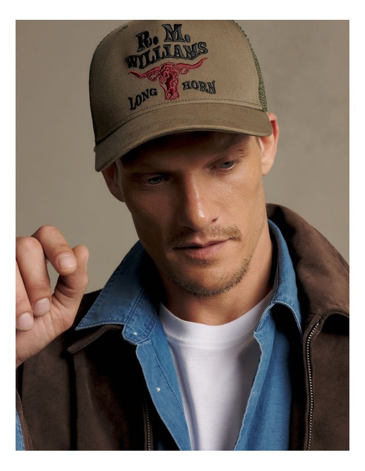 RMW Longhorn Trucker Cap Dark Olive