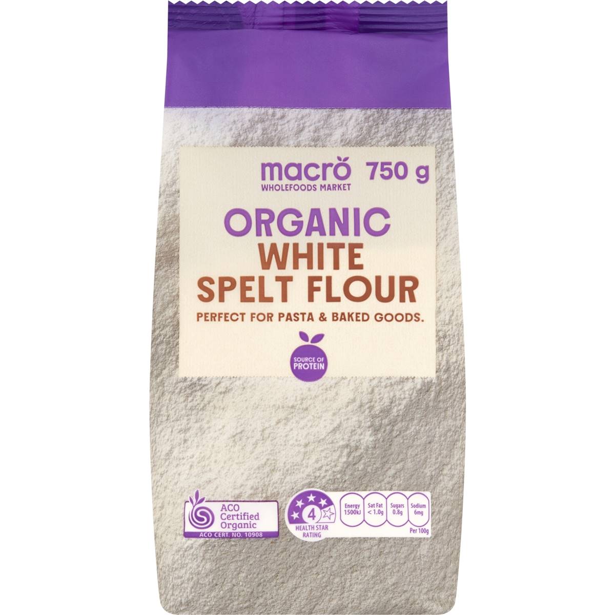 Macro Organic Flour White Spelt 750g