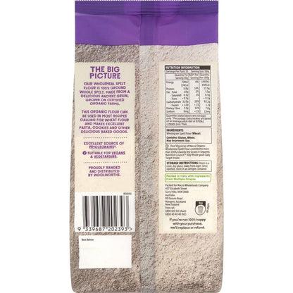 Macro Organic Flour Wholemeal Spelt 750g