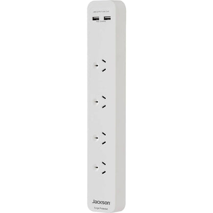 Jackson Protected Powerboard With 2x Usb Charging Outlets Each