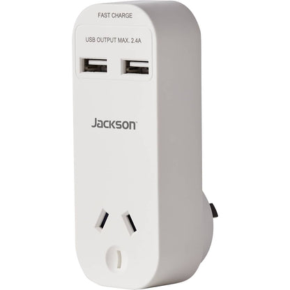 Jackson 2 Outlet Usb Charger With Mains Outlet Each