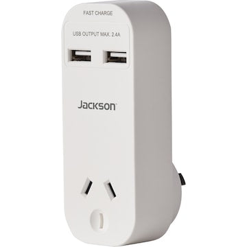 Jackson Fast Charge USB Wall Charger 2 Outlet each