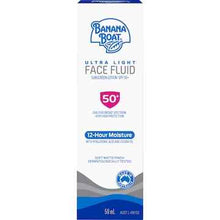Banana Boat SPF 50+ Ultra Light Face Fluid Sunscreen Lotion 50mL