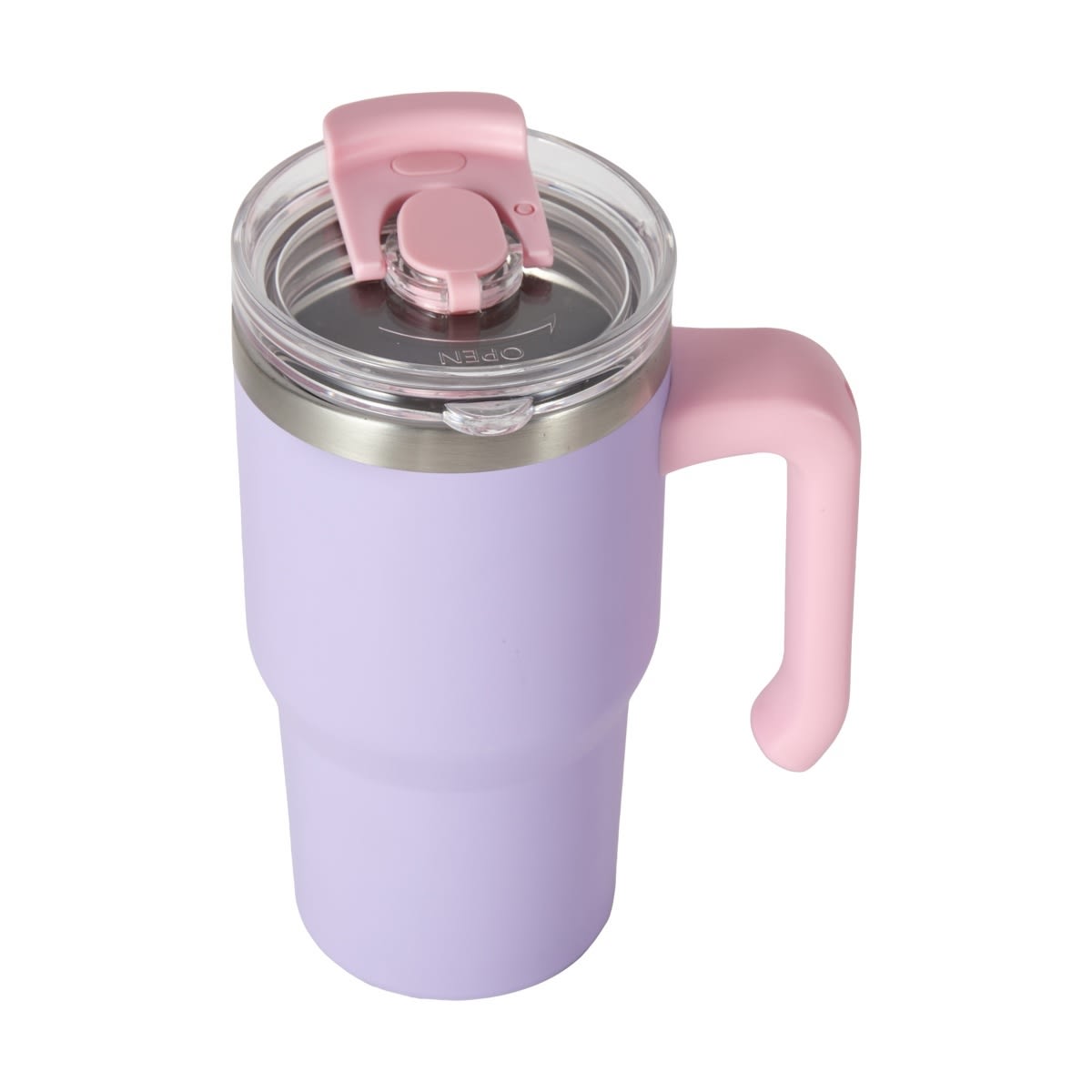 600ml Purple Tumbler with Handle