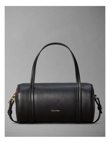 Foil Logo Tote Bag in Black and Toasted Coconut