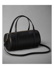 Foil Logo Tote Bag in Black and Toasted Coconut