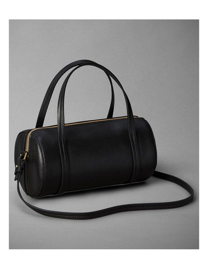 Foil Logo Tote Bag in Black and Toasted Coconut