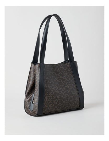 Masie Tote Bag in Brown/Khaki/Black