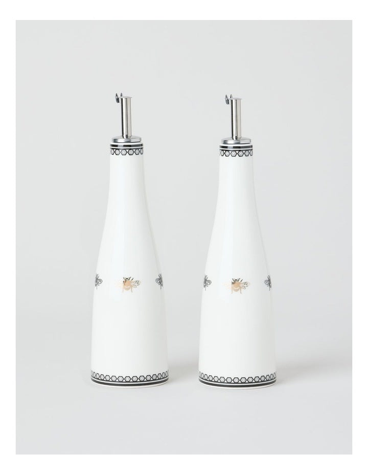 Bee Olive Oil & Vinegar Bottle Set