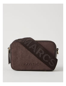Budapest Suede Crossbody Bag in Chocolate