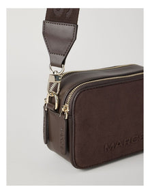 Budapest Suede Crossbody Bag in Chocolate