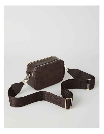 Budapest Suede Crossbody Bag in Chocolate