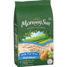 Morning Sun Naturual Style Muesli  97% Fat Free Breakfast Cereal 650g