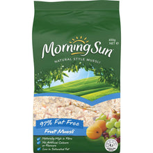 Morning Sun Naturual Style Muesli  97% Fat Free Breakfast Cereal 650g
