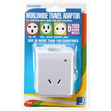 Jackson Outbound Travel Adaptor With 2x Usb Charging Outlets Each