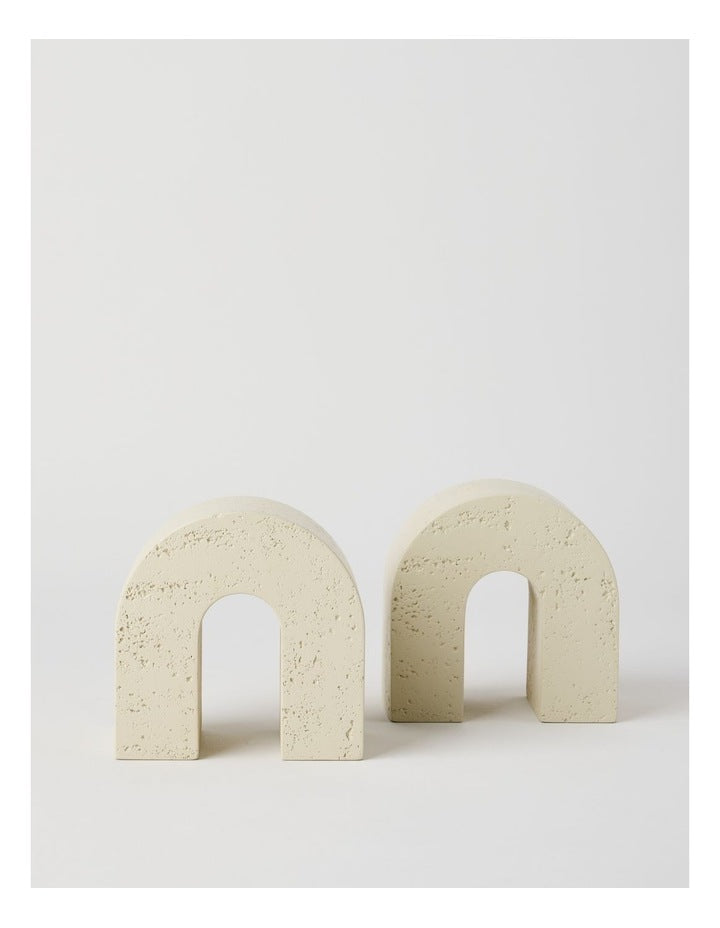 Alca Set of 2 Stone Bookends