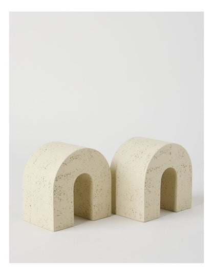 Alca Set of 2 Stone Bookends