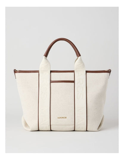 Sardegna II Tote Bag in Natural and Choc