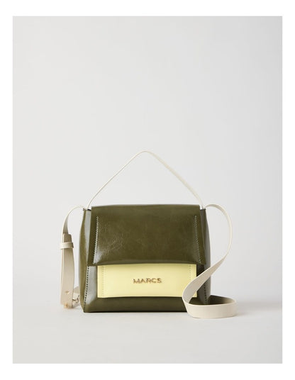 Malaga Crossbody Bag in Olive Combo