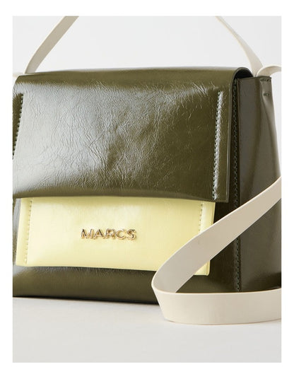 Malaga Crossbody Bag in Olive Combo
