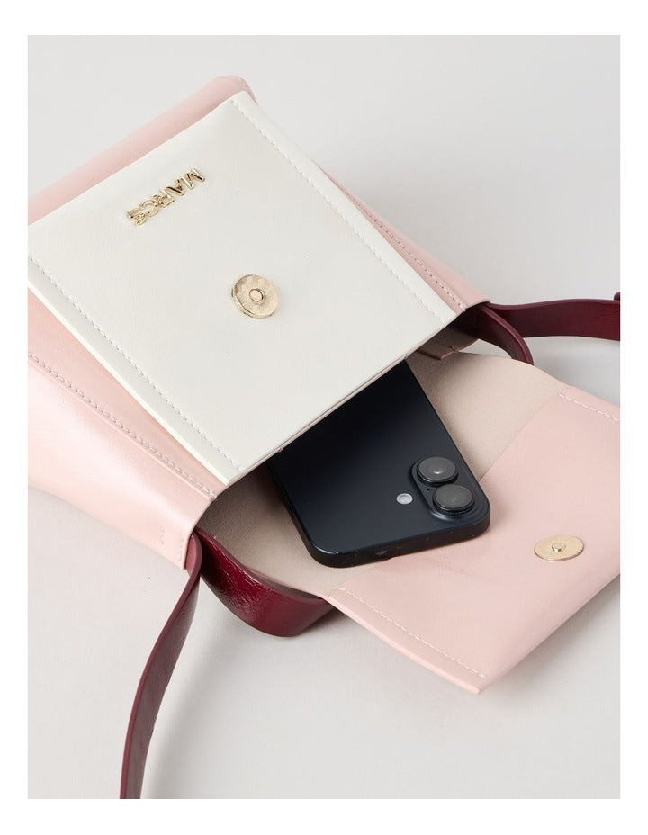 Malaga Crossbody Bag in Rose Combo