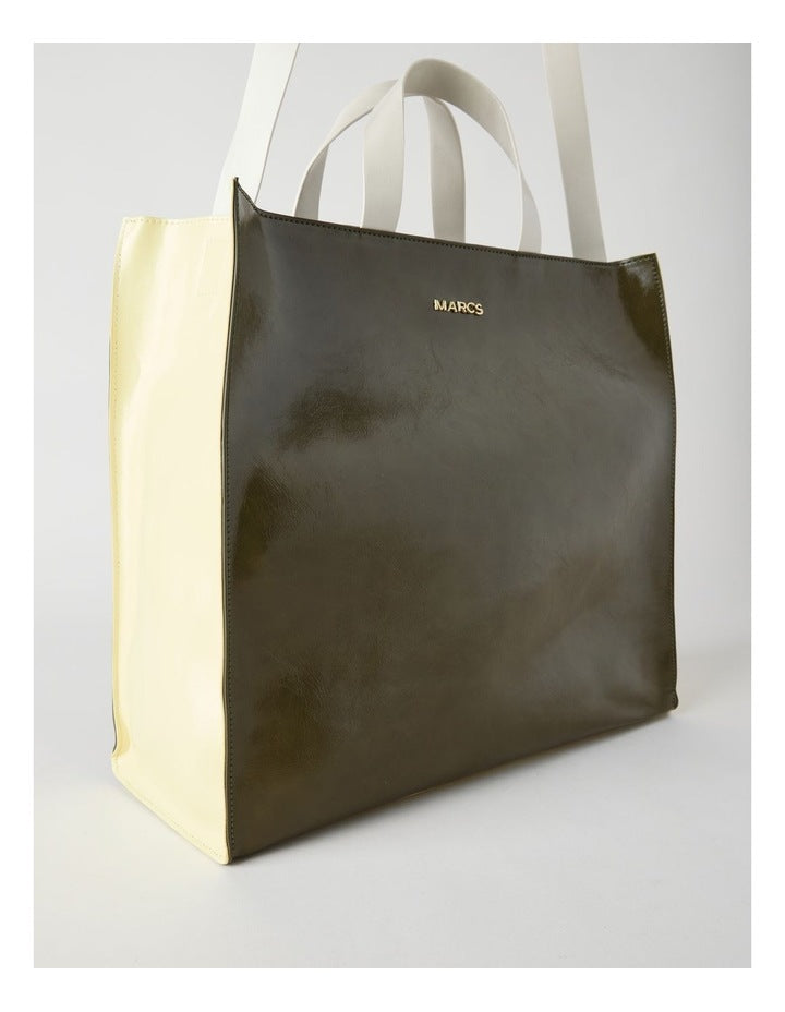 Granada Tote Bag in Olive Combo