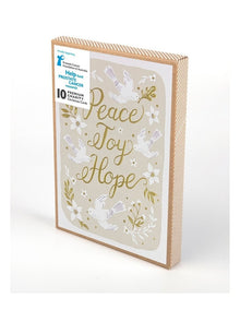 Charity Boxed Christmas Cards - Peace, Joy, Hope