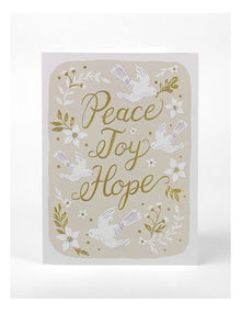 Charity Boxed Christmas Cards - Peace, Joy, Hope