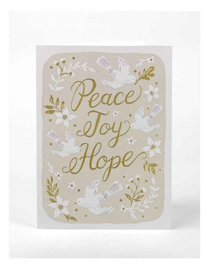 Charity Boxed Christmas Cards - Peace, Joy, Hope