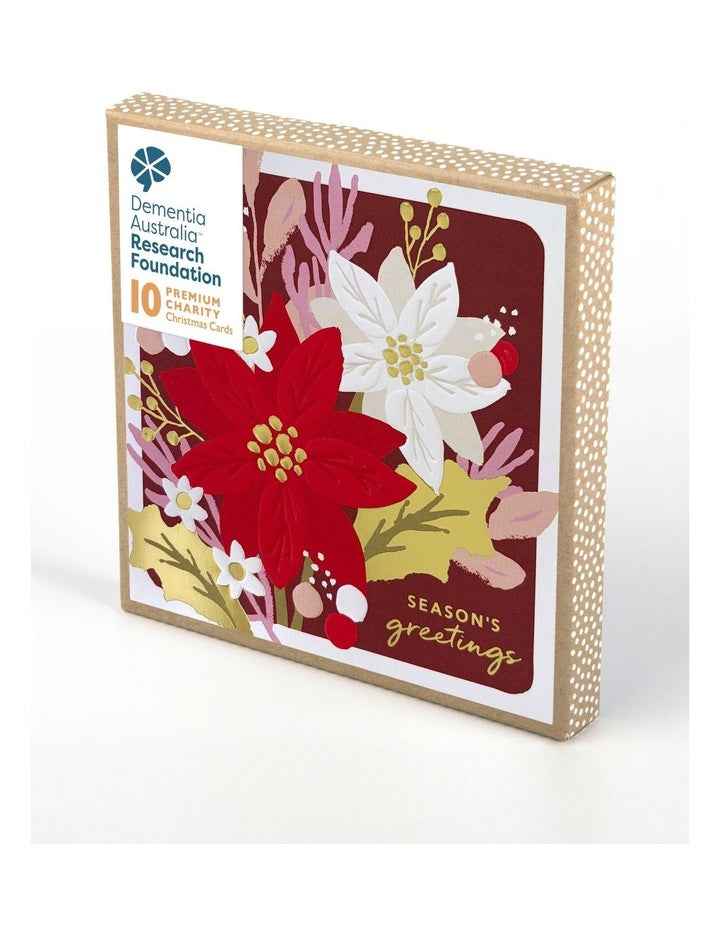 Charity Boxed Christmas Cards - Festive Rosalie