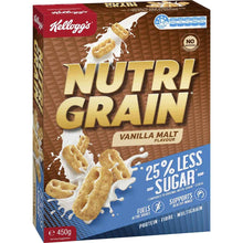 Kellogg's Nutri Grain 25% Less Sugar Vanilla Malt Flavour 450g