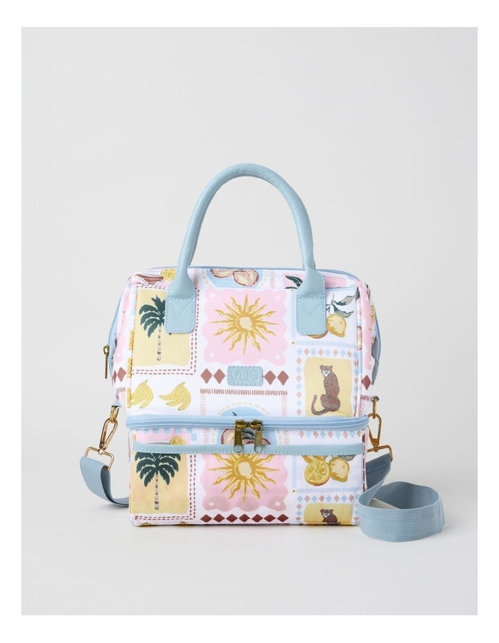Double Layer Lunch Bag in Tropical