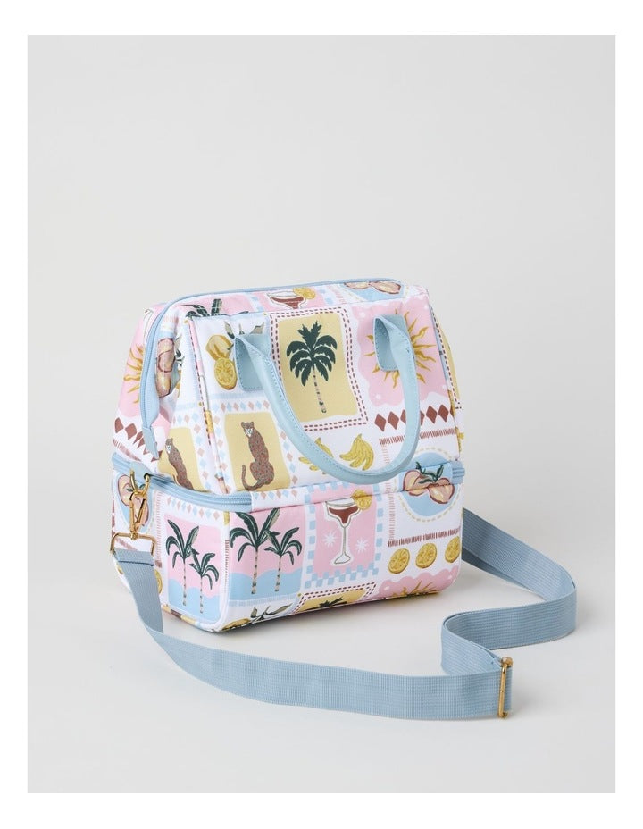 Double Layer Lunch Bag in Tropical