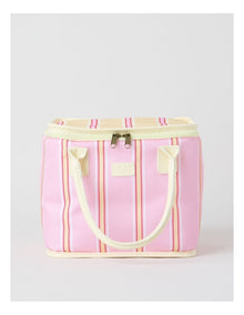 Arlo Square Lunch Bag in Pink and Yellow Stripe