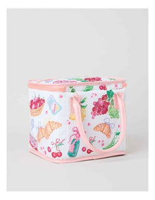 Square Lunch Bag in Foodie Picnic