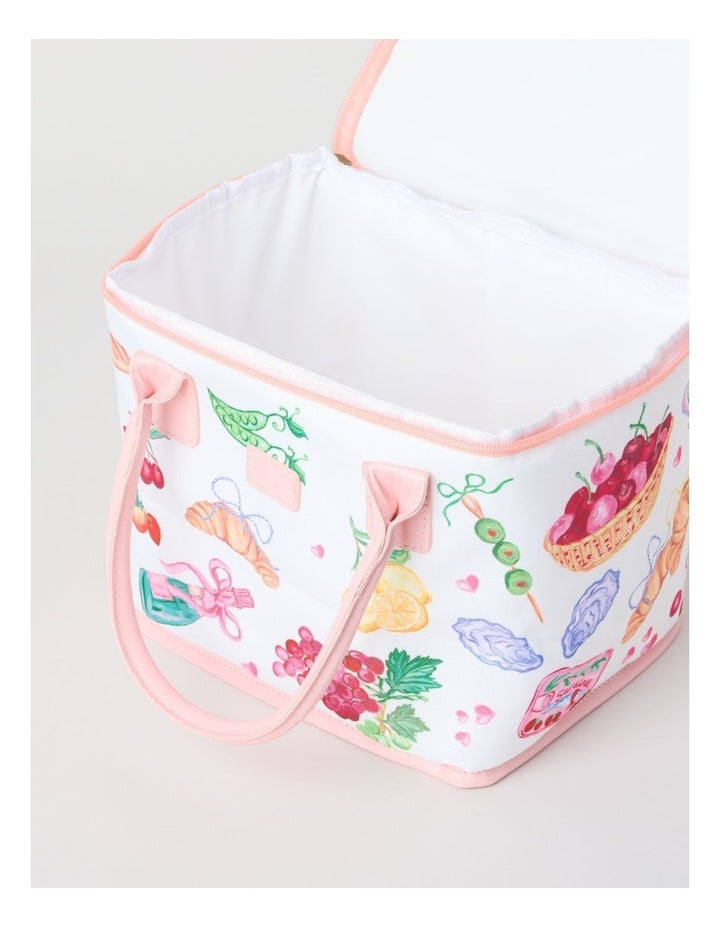 Square Lunch Bag in Foodie Picnic