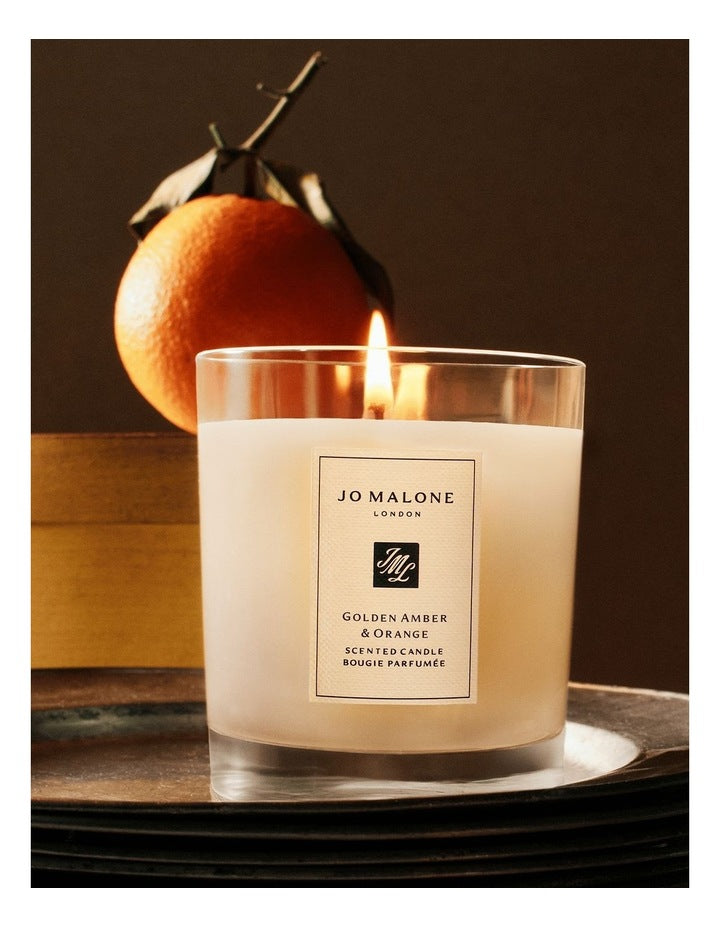 Golden Amber & Orange Scented Candle 200g