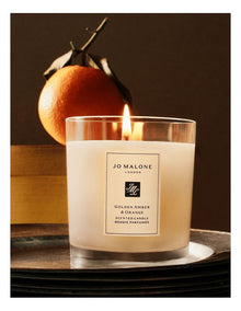 Golden Amber & Orange Scented Candle 200g