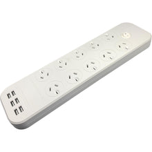 Jackson Surge Protected Board w/ 10 x Power Socket, 6 x USB-A Outlets