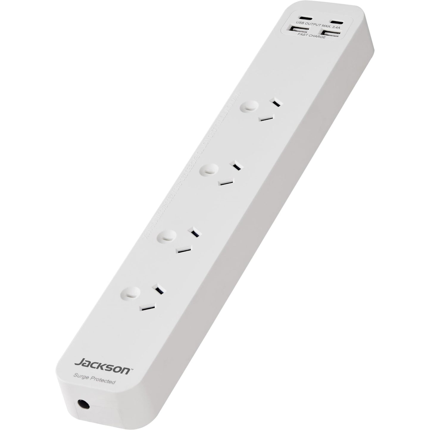 Jackson Surge Protected Board w/ 4 x Power Socket, 2 x USB-C, 2 X USB-A Outlets